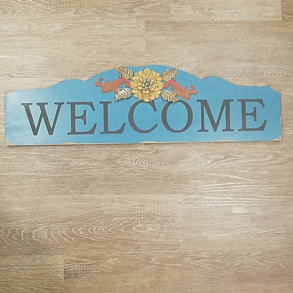 WELCOME sign